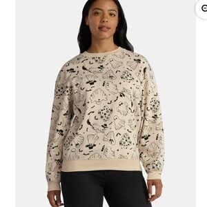 Halloween Women’s Happy Ghost Sweatshirt Size Small